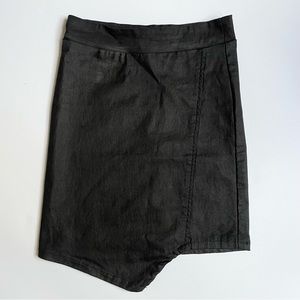 Charlotte Russe Faux Leather High Waisted Mini Skirt Size XS (Small Waist XXS)